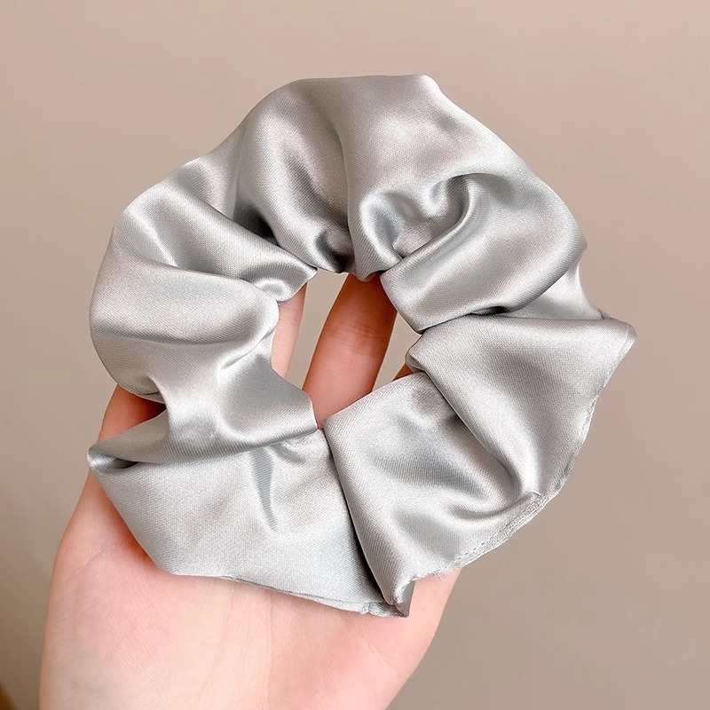 Women Daily Oversized High Elastic Lace Hair Scrunchie Elegant Floral