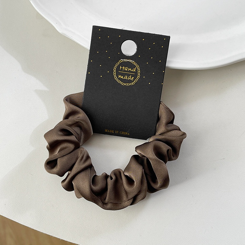 Women's Retro Silk Satin Daily Travel Hair Scrunchie Solid Color