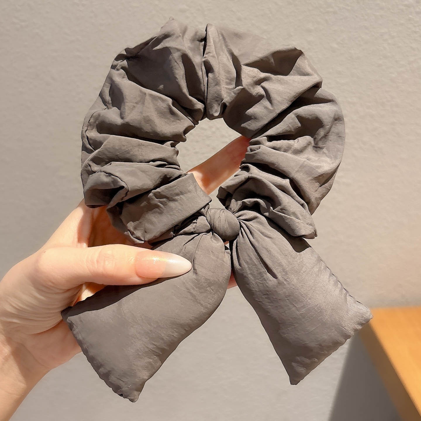 Women's Sweet Bun Scrunchie Hair Tie Multi-layer Lace Knit Cloth