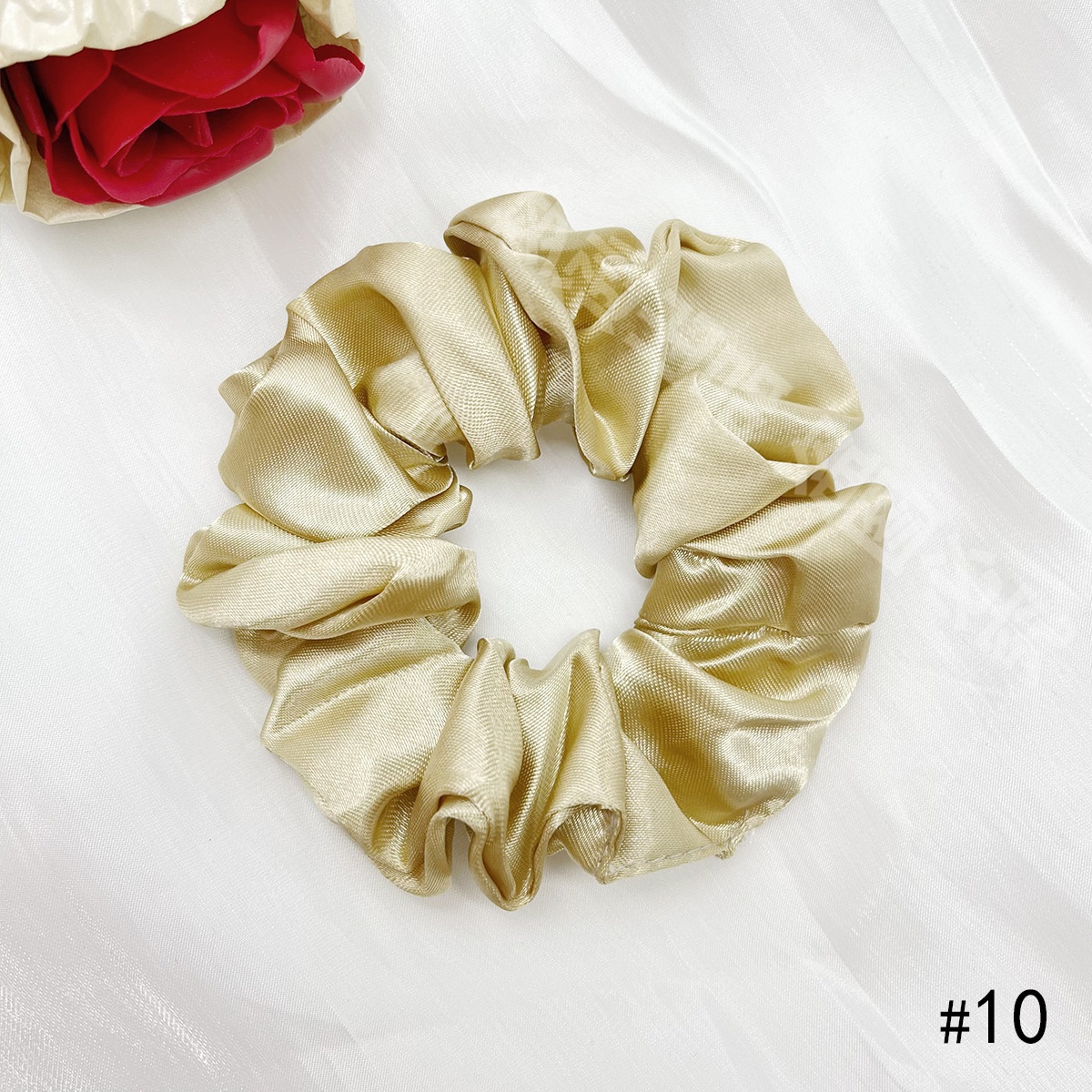 Women's Elegant Cloth Y2K Bohemian Scrunchie Hair Tie Solid Color