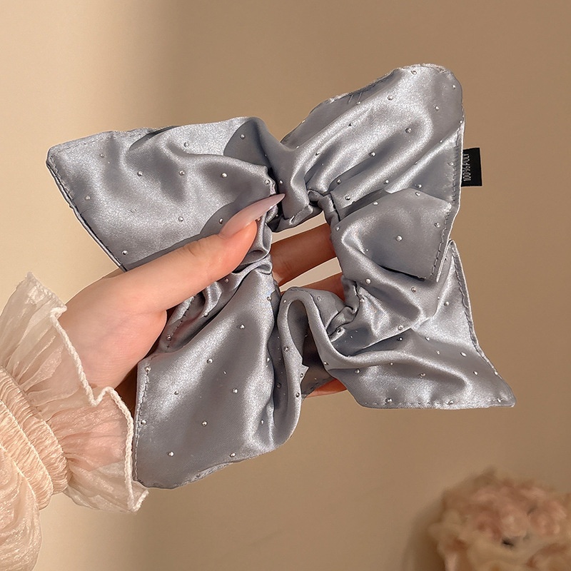 Women's Handmade Spring Ponytail Hair Scrunchie Checkered Fabric