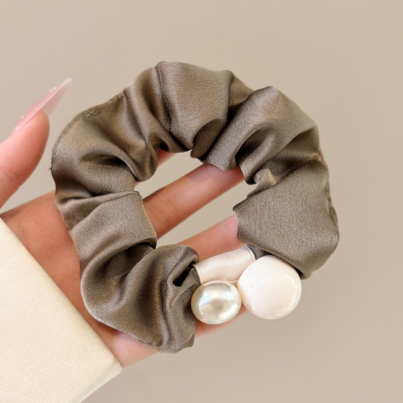 Women Daily Oversized High Elastic Lace Hair Scrunchie Elegant Floral