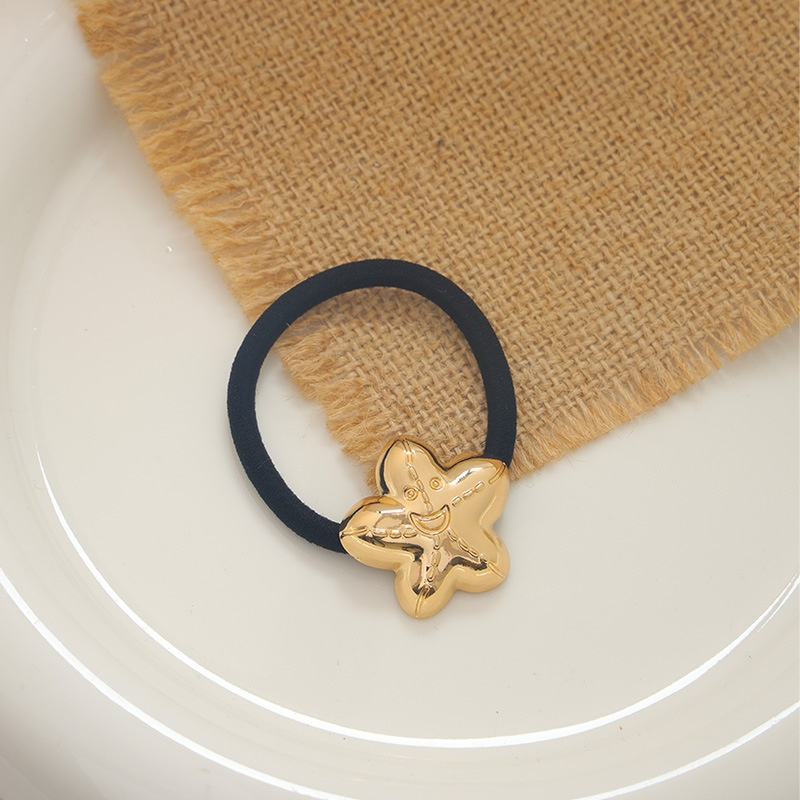 Women's Alloy Hair Ties Elegant Seamless Glossy U-Shaped Oval Bands