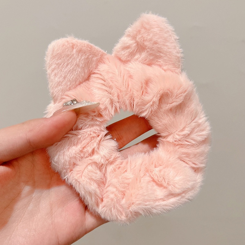 Women's Sweet Bun Scrunchie Hair Tie Multi-layer Lace Knit Cloth