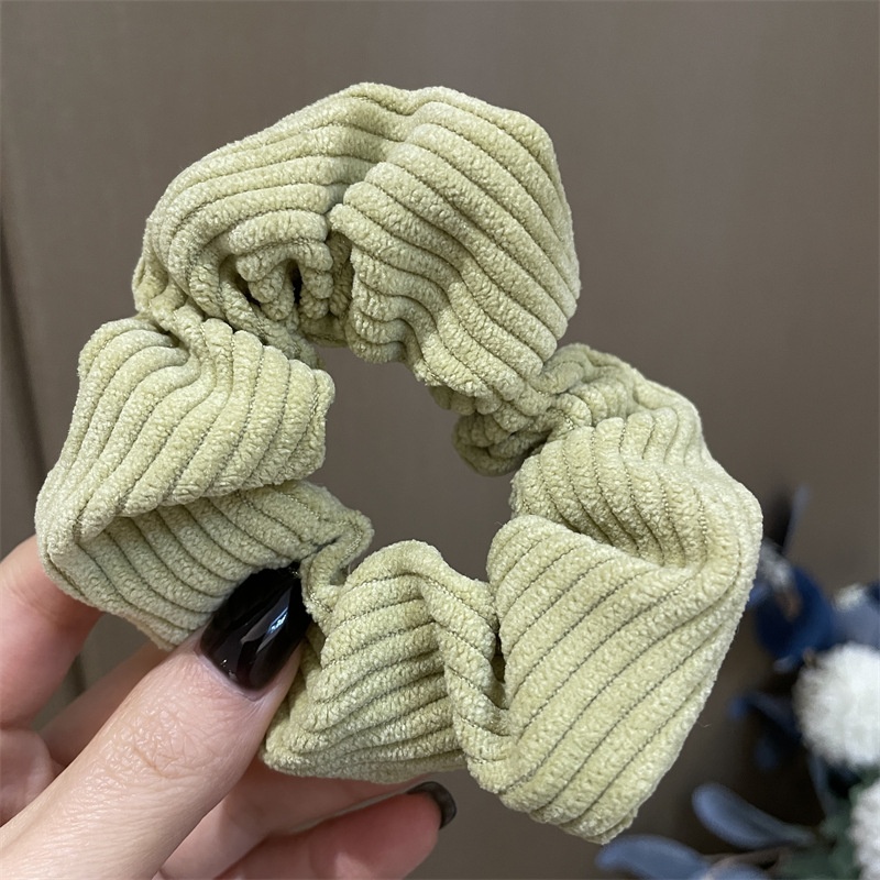 Women's Winter Large Velvet Elastic Hair Ties Simple Solid Color