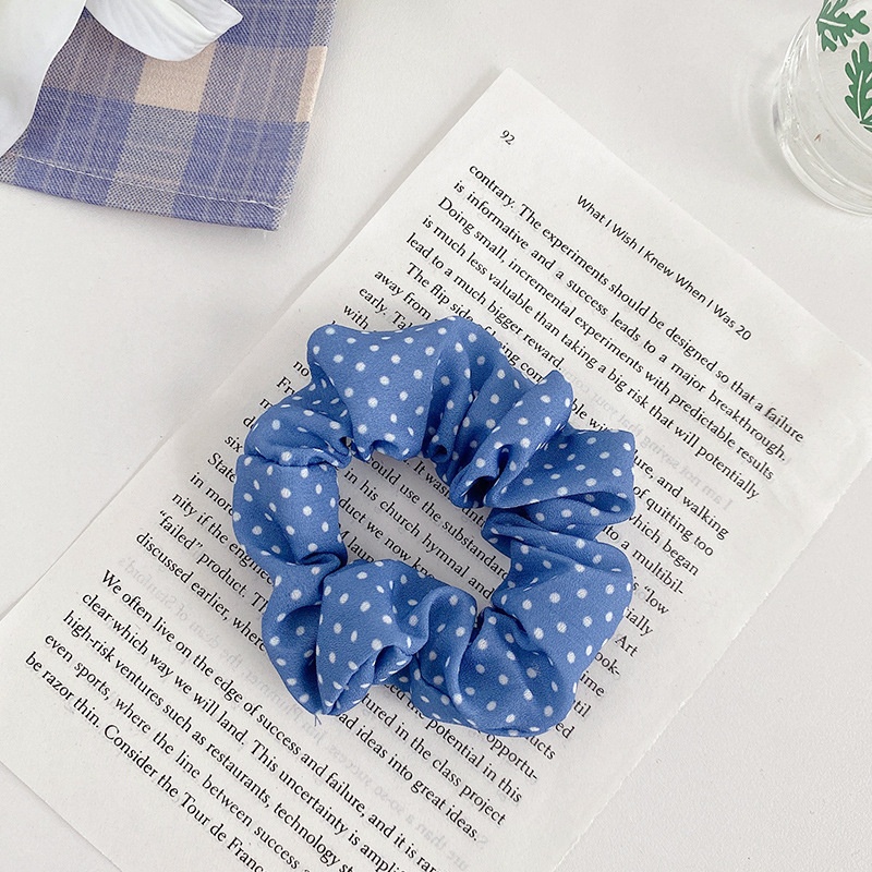 Women's Daily Damage-Free Fabric Hair Tie Floral Polka Dots Bow
