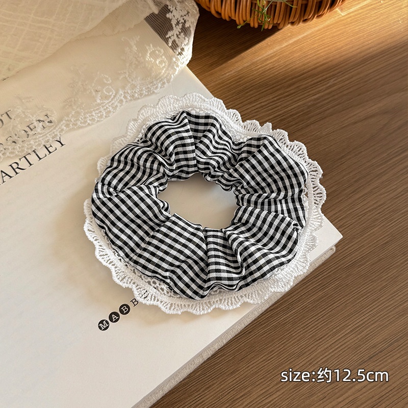 Women's French Retro Satin Scrunchie All-match Hair Tie Polka Dot