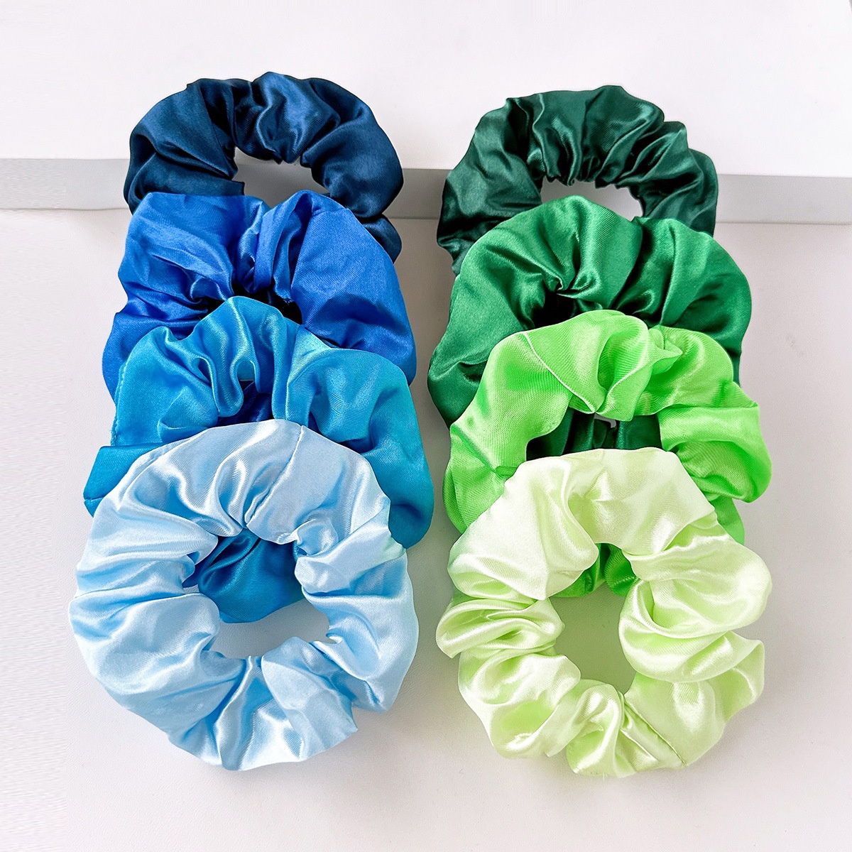 Women Girls Simple Fabric Hair Ties Daily Hair Accessories Solid Color