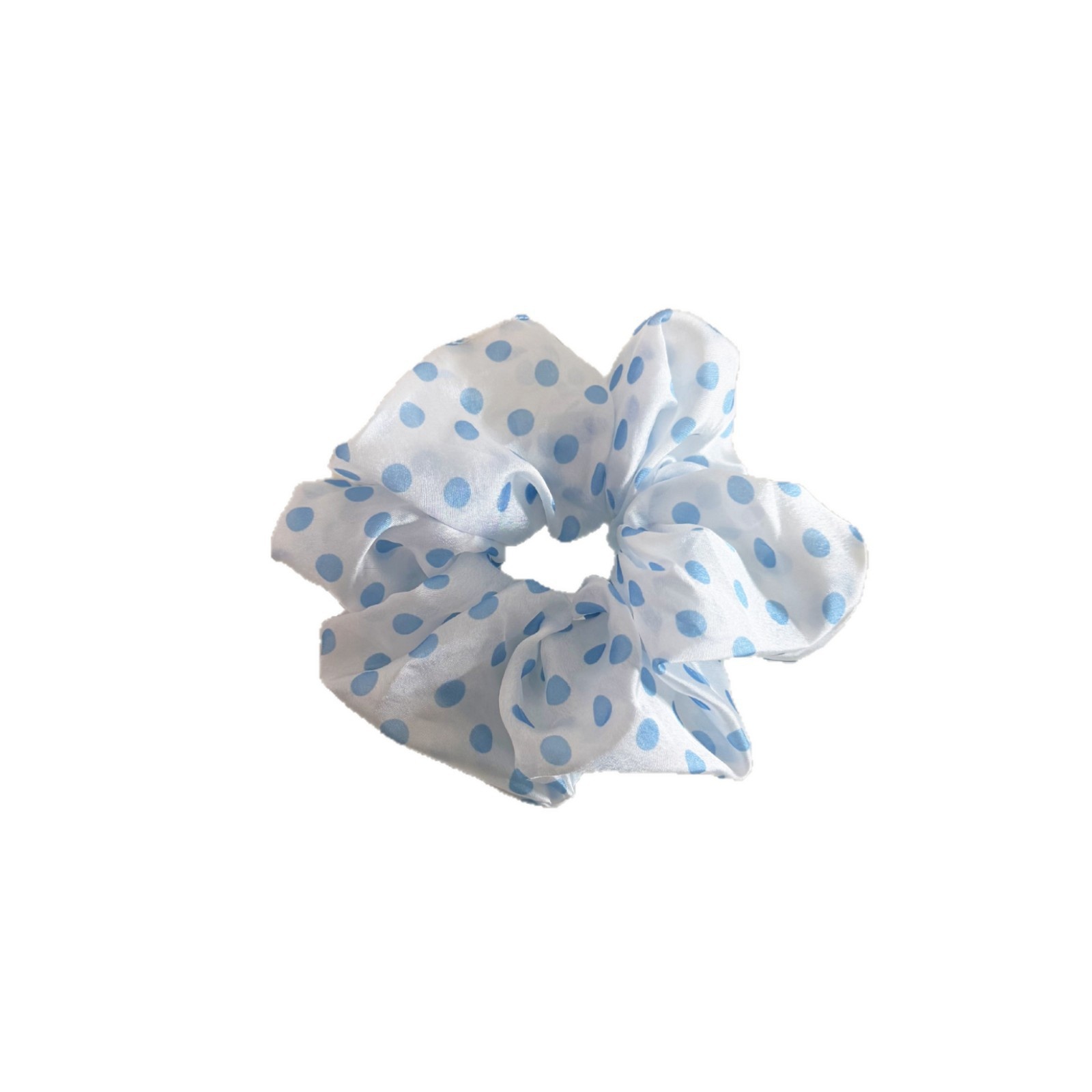 Women's Casual Soft Tulle Hair Tie Scrunchie Polka Dot Pattern