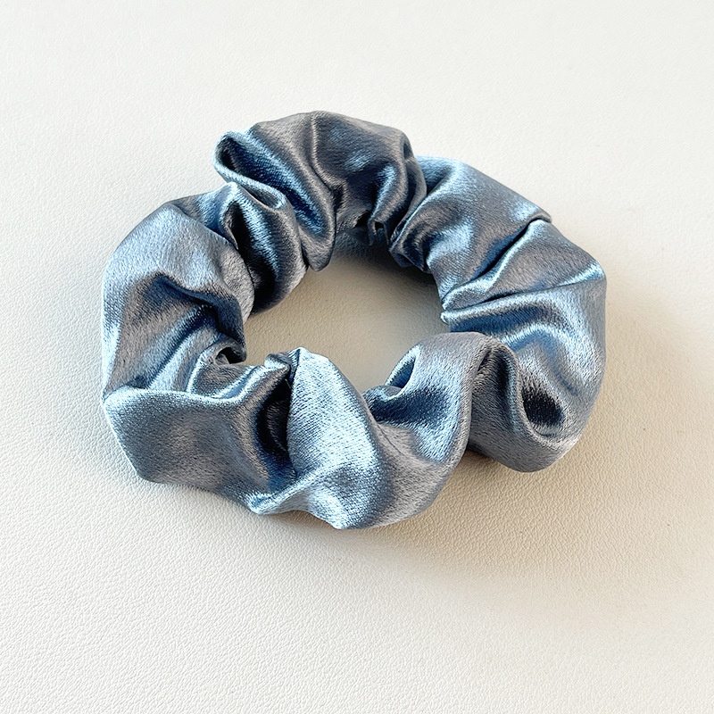 Women's Simple Satin Scrunchie Daily Ponytail Hair Tie Solid Color