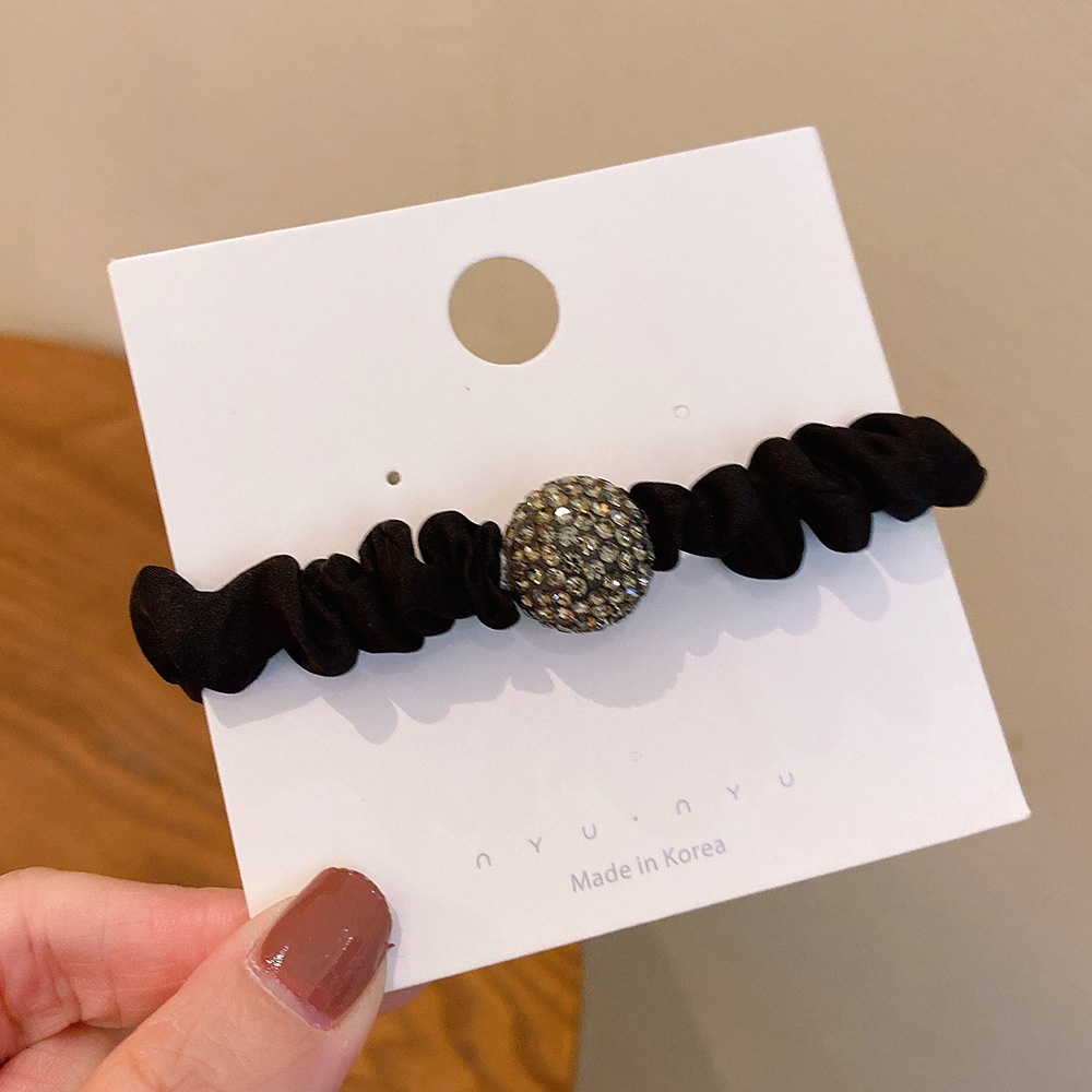 Women's Luxury Rhinestone Large Elastic Hair Tie Leopard Print