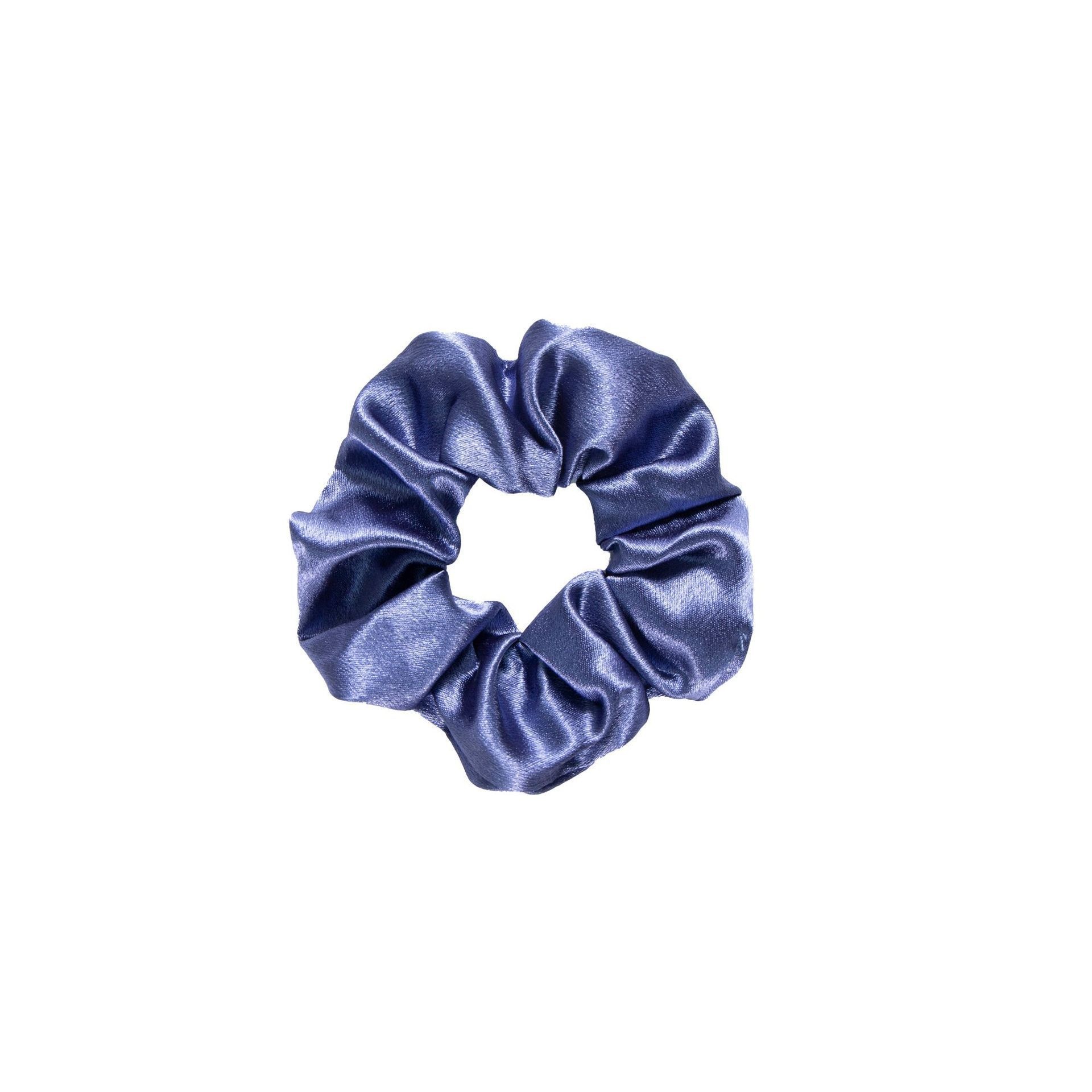 Women's Simple Retro Crystal Satin Scrunchie Hair Tie Solid Color