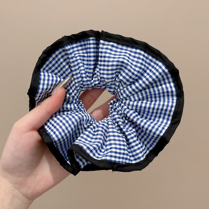 Women's Cloth Lace Scarf Scrunchie Daily Hair Tie Spring Tulip Floral