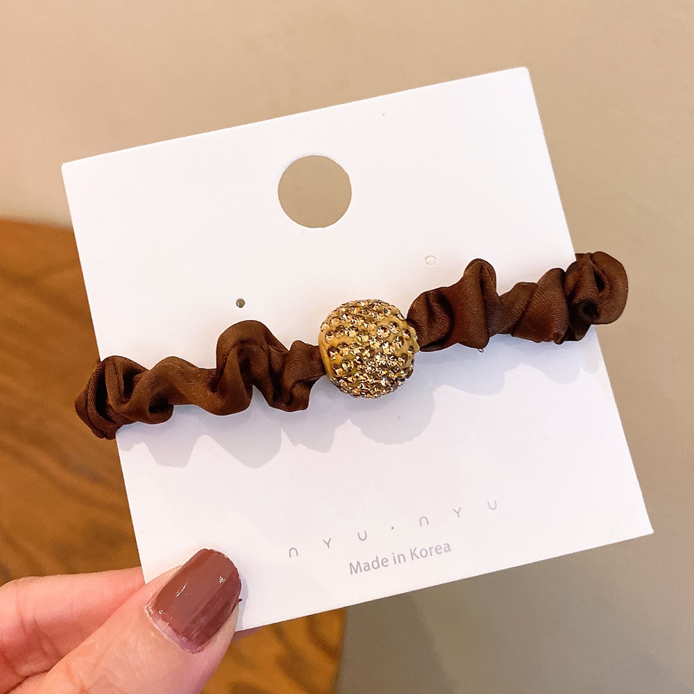 Women's Luxury Rhinestone Large Elastic Hair Tie Leopard Print