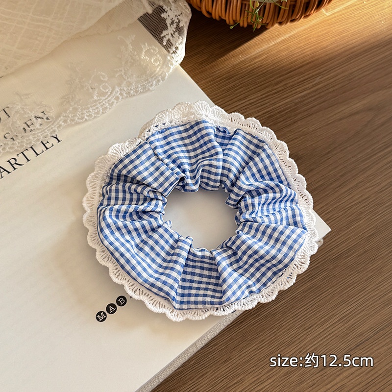 Women's French Retro Satin Scrunchie All-match Hair Tie Polka Dot