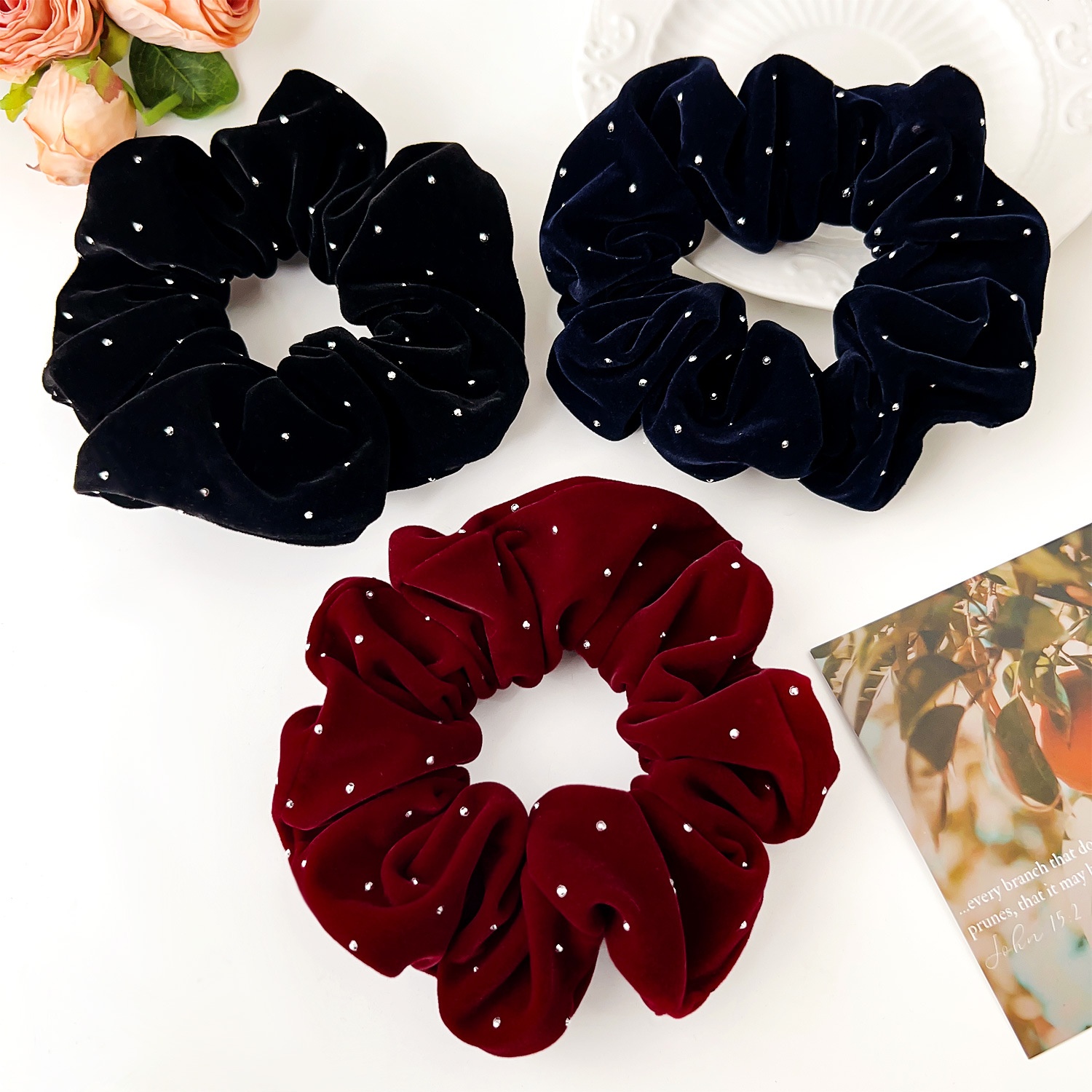 Women's Classic Daily Vacation Cloth Hair Scrunchie Solid Color
