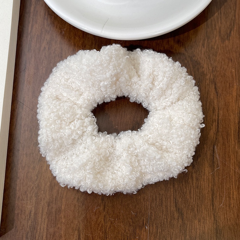 Women's Winter Daily Plush Scrunchie Hair Tie Ditsy Floral Pattern