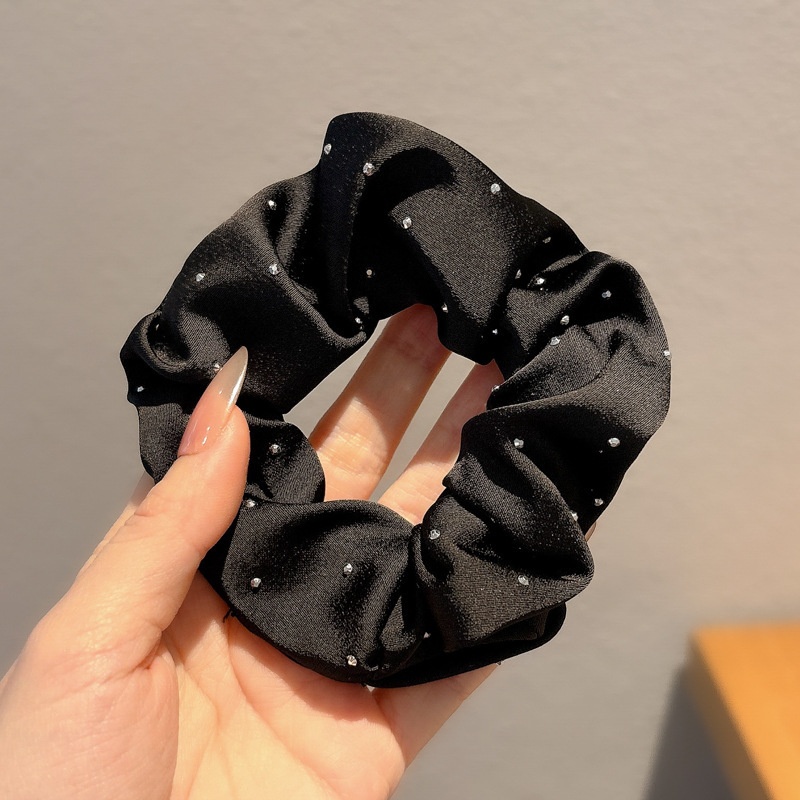 Women's Cloth Lace Scarf Scrunchie Daily Hair Tie Spring Tulip Floral