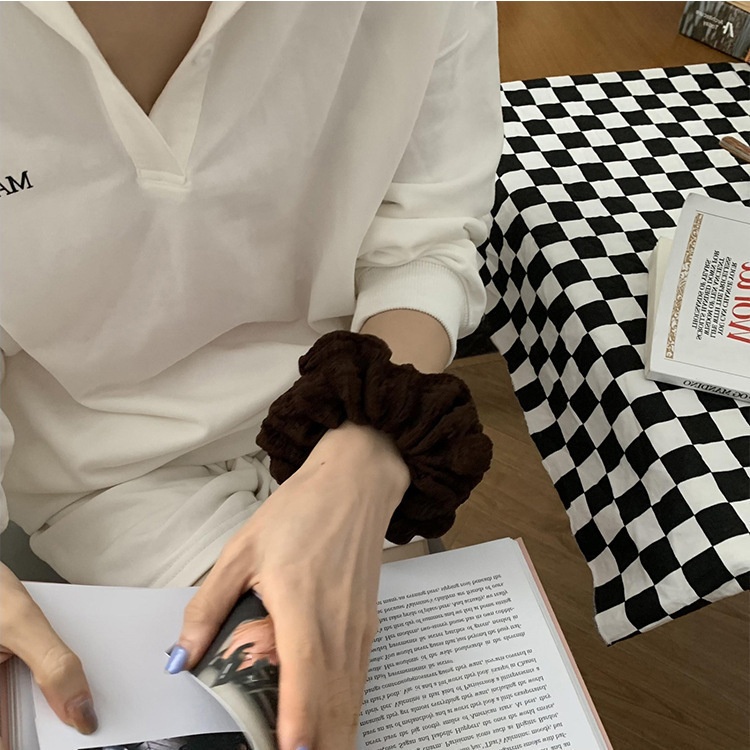 Women's Flower Hair Tie Sweet Street Style Grey Pink Floral Pattern