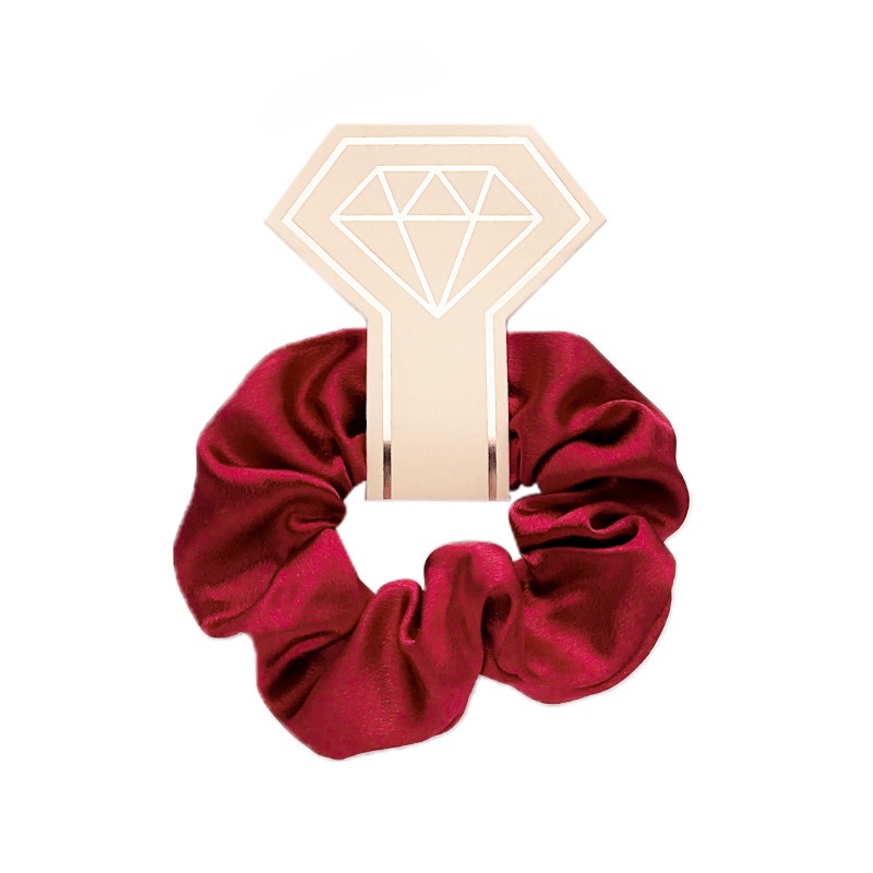 Women's Daily Streetwear Satin Rib-Knit Hair Scrunchie Solid Color