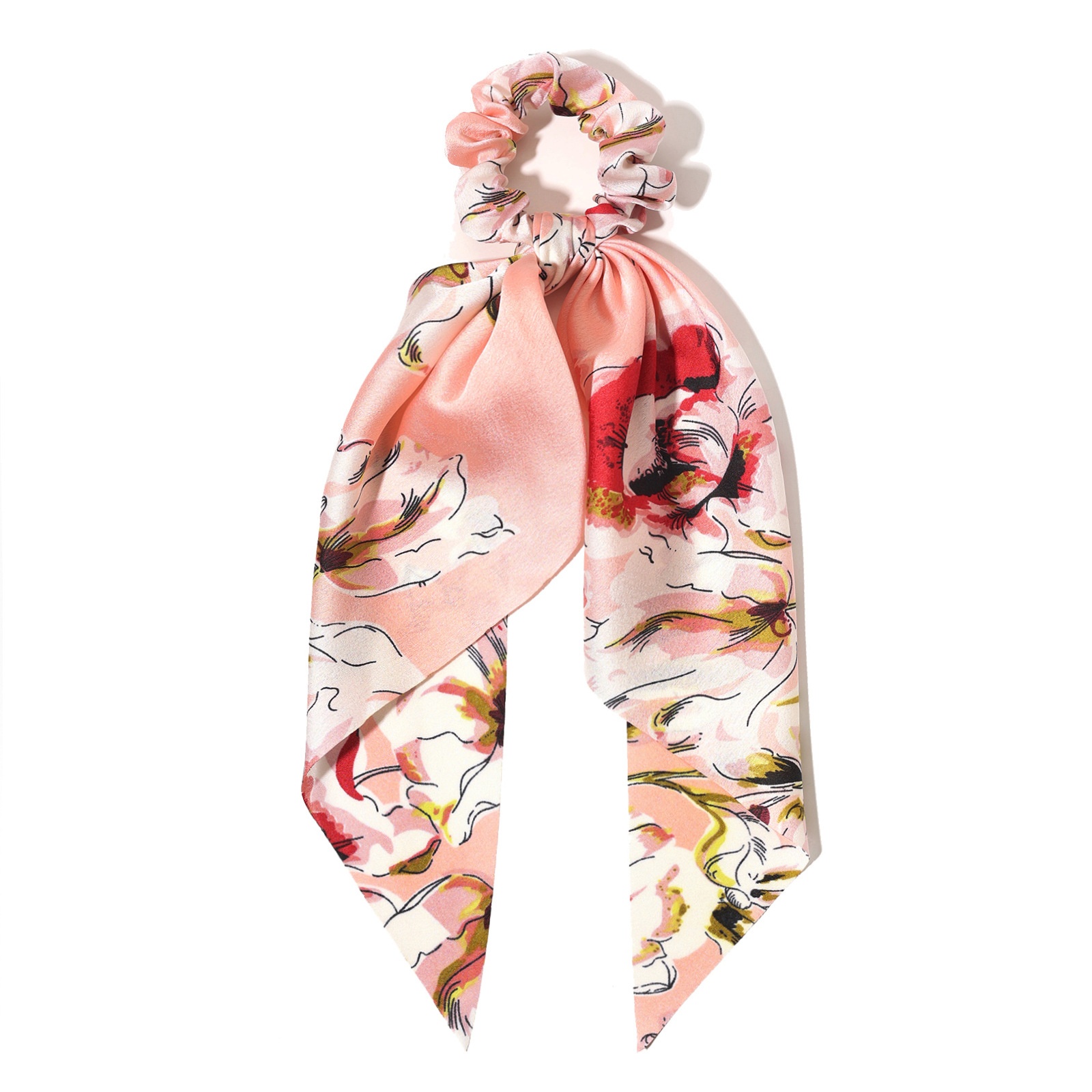 Women's Silk Braid Butterfly Hair Tie Holiday Pastoral Color Block