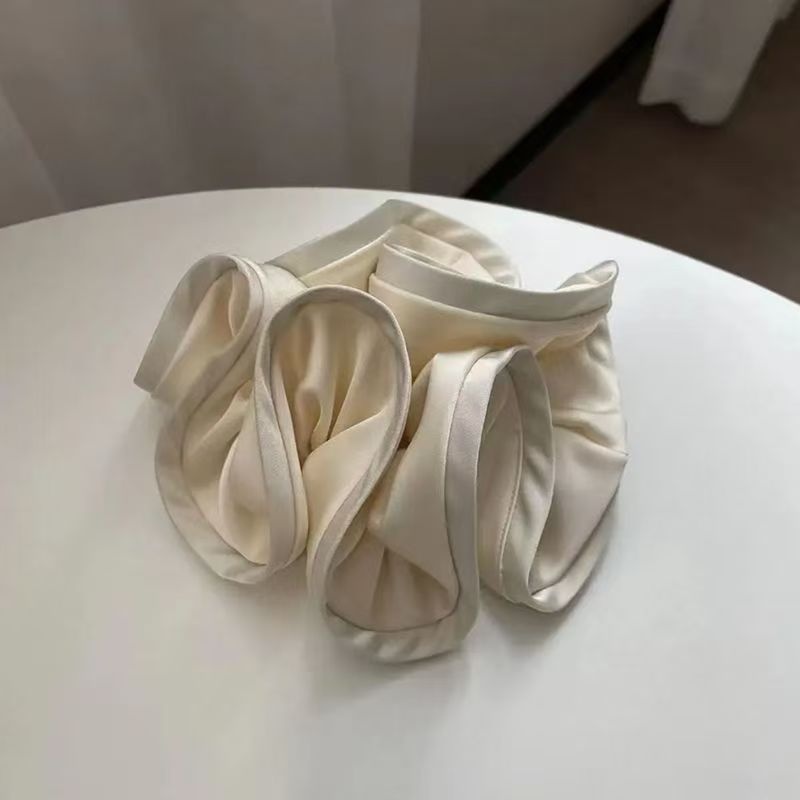 Women's Retro Silk Satin Daily Travel Hair Scrunchie Solid Color