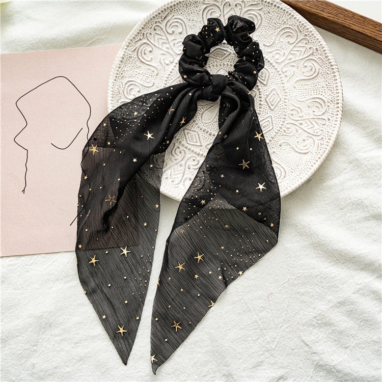Women's Daily Handmade Cloth Hair Scrunchie Star Pattern