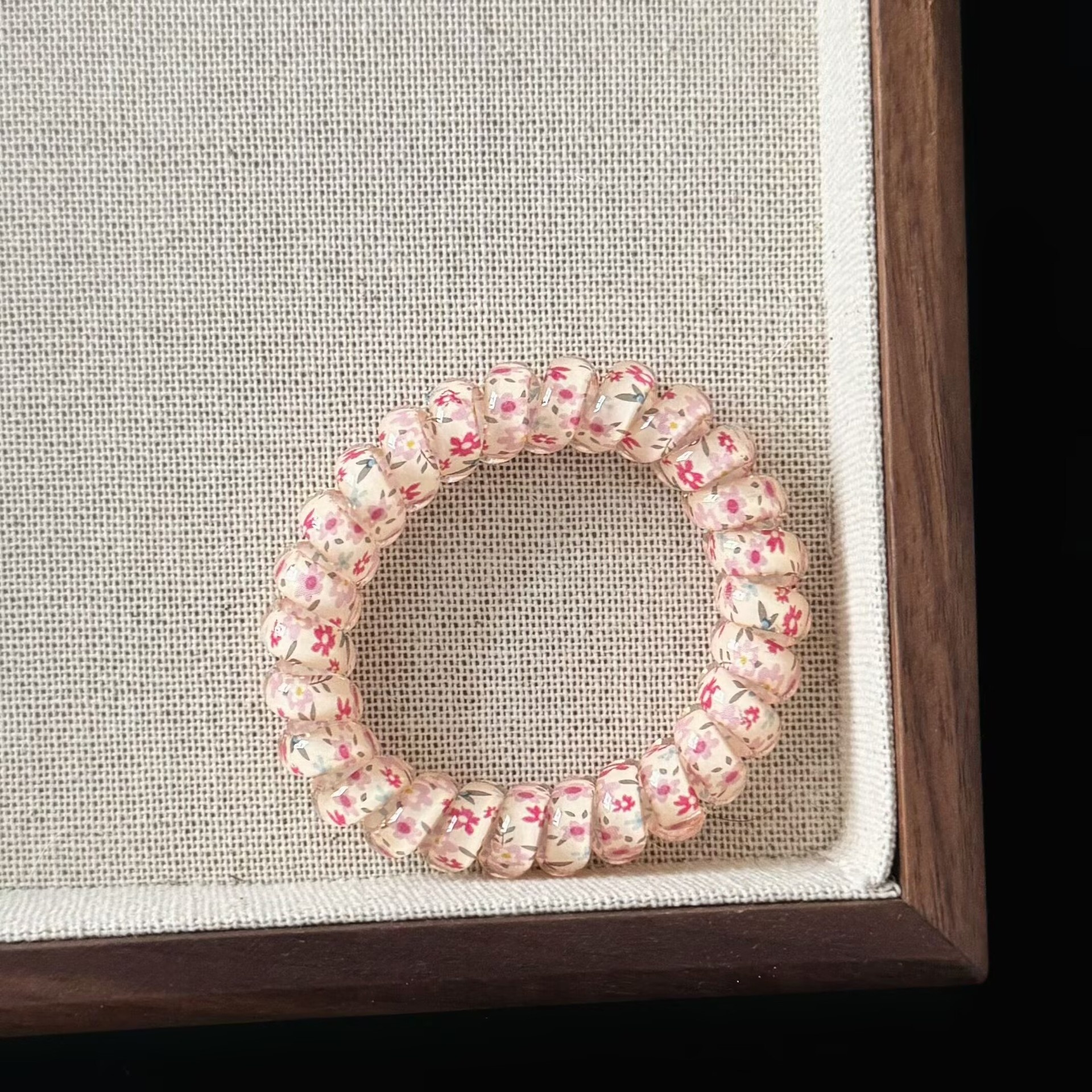 Girls Simple Telephone Cord Ponytail Hair Ties Summer Fresh Jelly Color