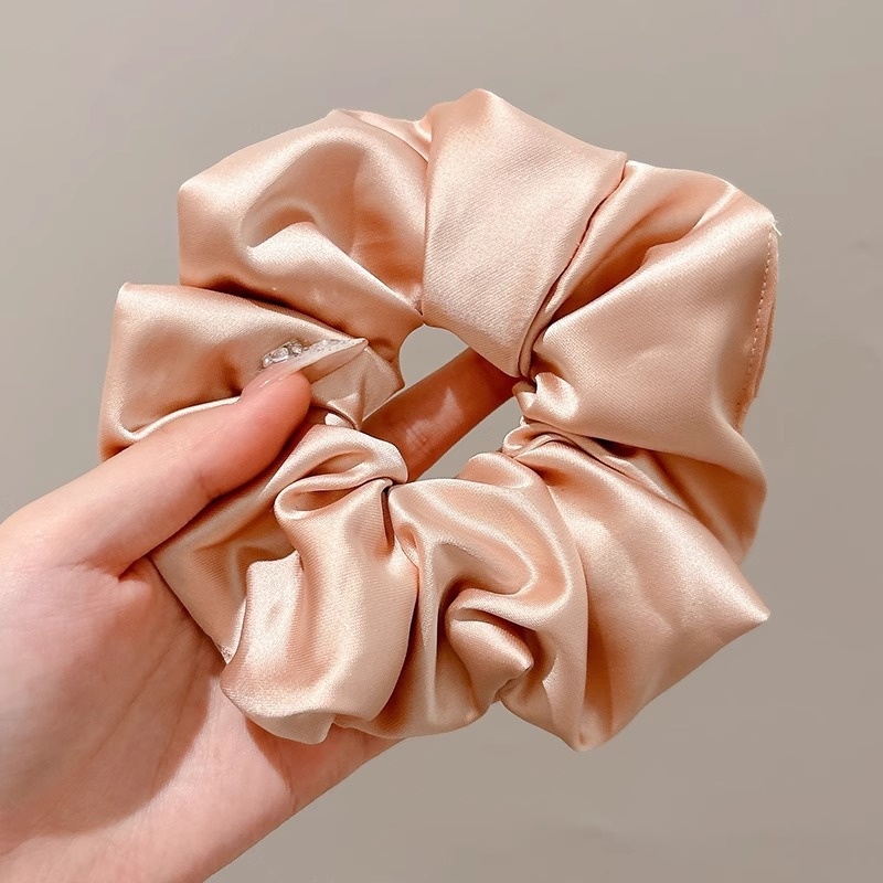 Women's Sweet Bun Scrunchie Hair Tie Multi-layer Lace Knit Cloth
