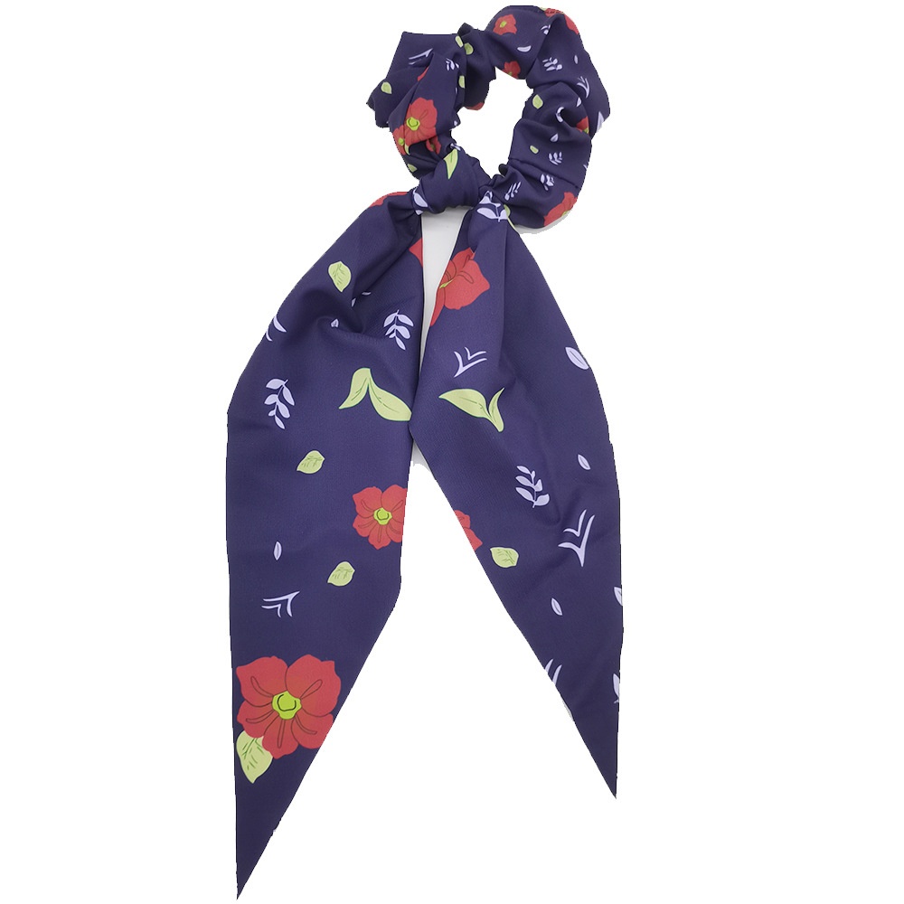 Girls Handmade Silk Hair Ribbon Demon Slayer Butterfly Anime Pattern