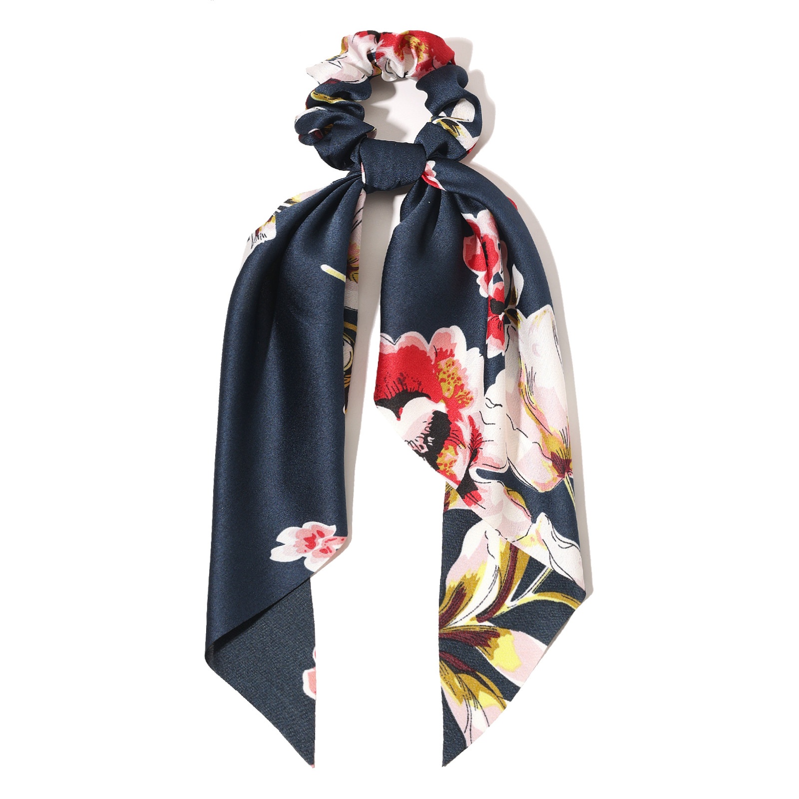 Women's Silk Braid Butterfly Hair Tie Holiday Pastoral Color Block