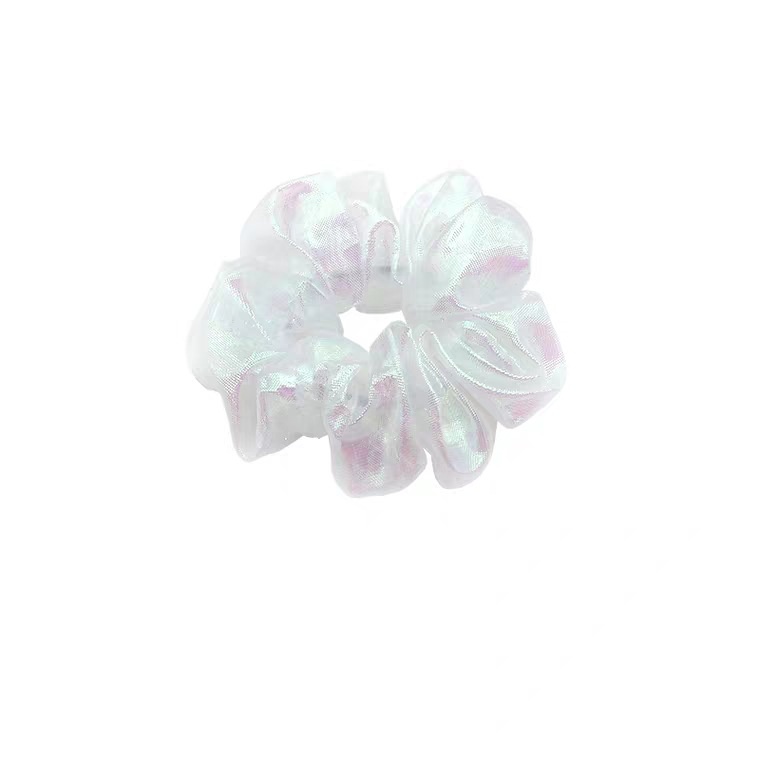 Women's Simple Daily Wear Gauze Hair Tie Scrunchie Solid Color