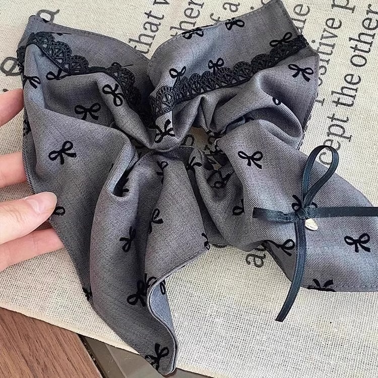 Women's Daily Damage-Free Fabric Hair Tie Floral Polka Dots Bow