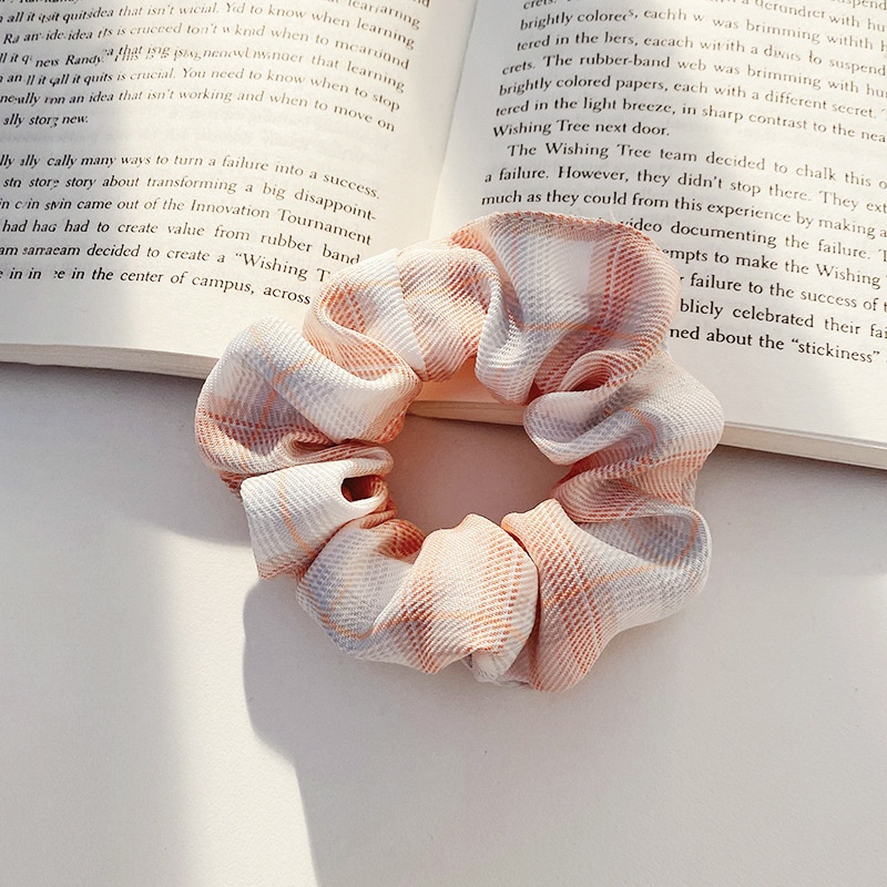 Women Daily Oversized High Elastic Lace Hair Scrunchie Elegant Floral