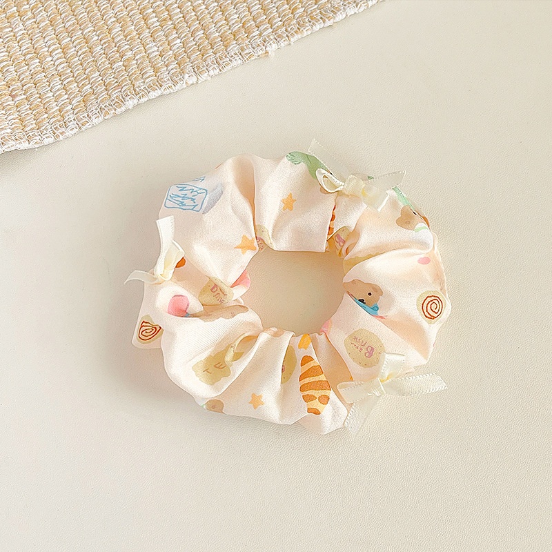 Women's Sweet Holiday Cloth Hair Tie Floral Butterfly Bowknot