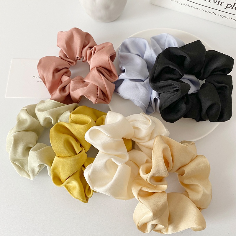 Women's Simple Daily Holiday Cloth Hair Scrunchies Solid Color