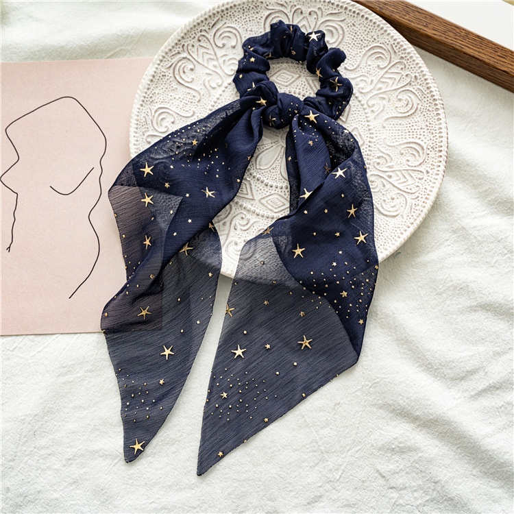 Women's Daily Handmade Cloth Hair Scrunchie Star Pattern