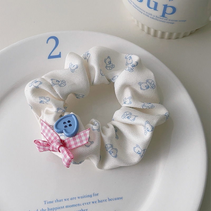 Women's Sweet Holiday Cloth Hair Tie Floral Butterfly Bowknot