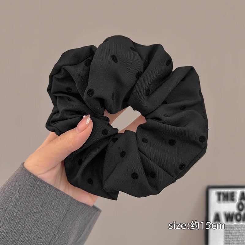 Women's Cloth Lace Scarf Scrunchie Daily Hair Tie Spring Tulip Floral