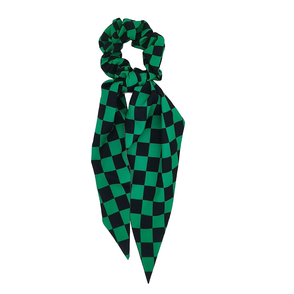 Girls Handmade Silk Hair Ribbon Demon Slayer Butterfly Anime Pattern