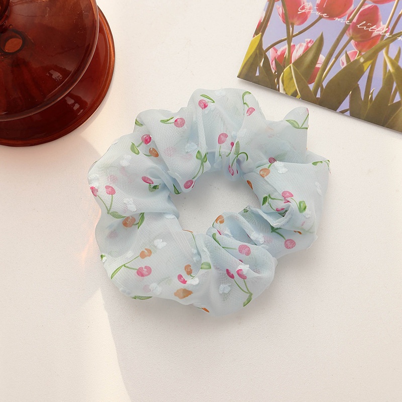 Women's Cute Daily Organza Hair Tie Lattice Flower Bow Knot