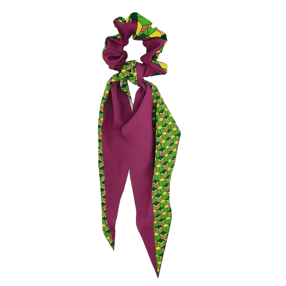 Girls Handmade Silk Hair Ribbon Demon Slayer Butterfly Anime Pattern