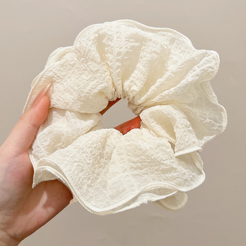 Women's Sweet Bun Scrunchie Hair Tie Multi-layer Lace Knit Cloth