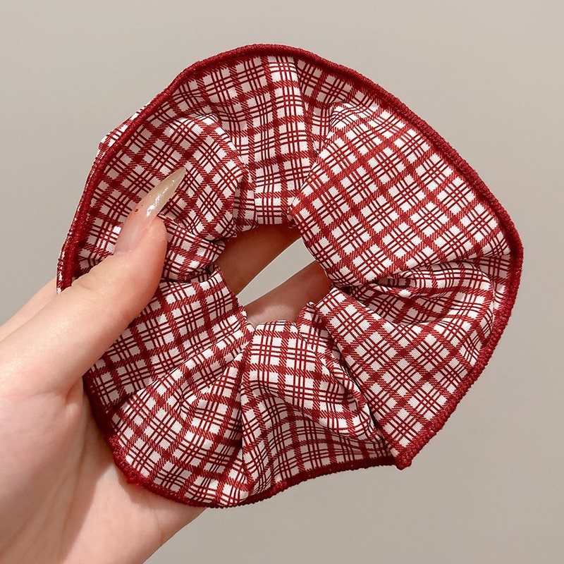 Women's Sweet Bun Scrunchie Hair Tie Multi-layer Lace Knit Cloth