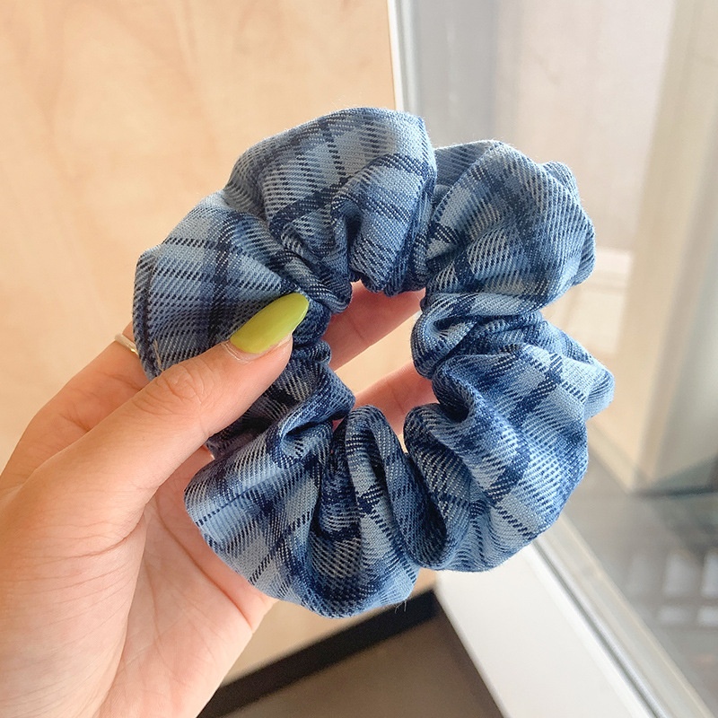 Women's Cloth Lace Scarf Scrunchie Daily Hair Tie Spring Tulip Floral