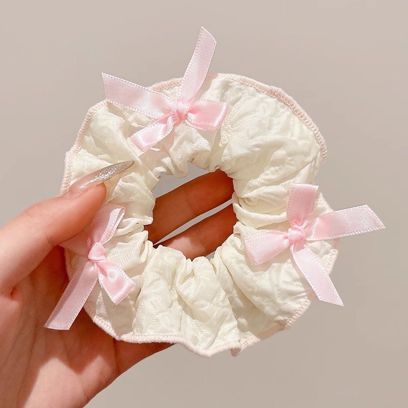 Women's Daily Damage-Free Fabric Hair Tie Floral Polka Dots Bow