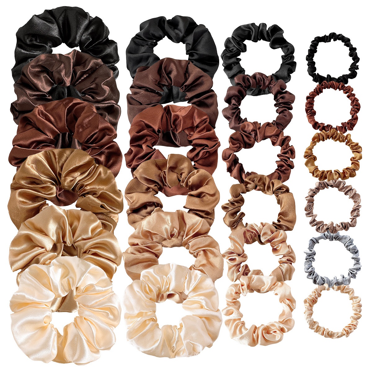Women's Simple Casual Everyday Cloth Hair Tie Scrunchie Solid Color