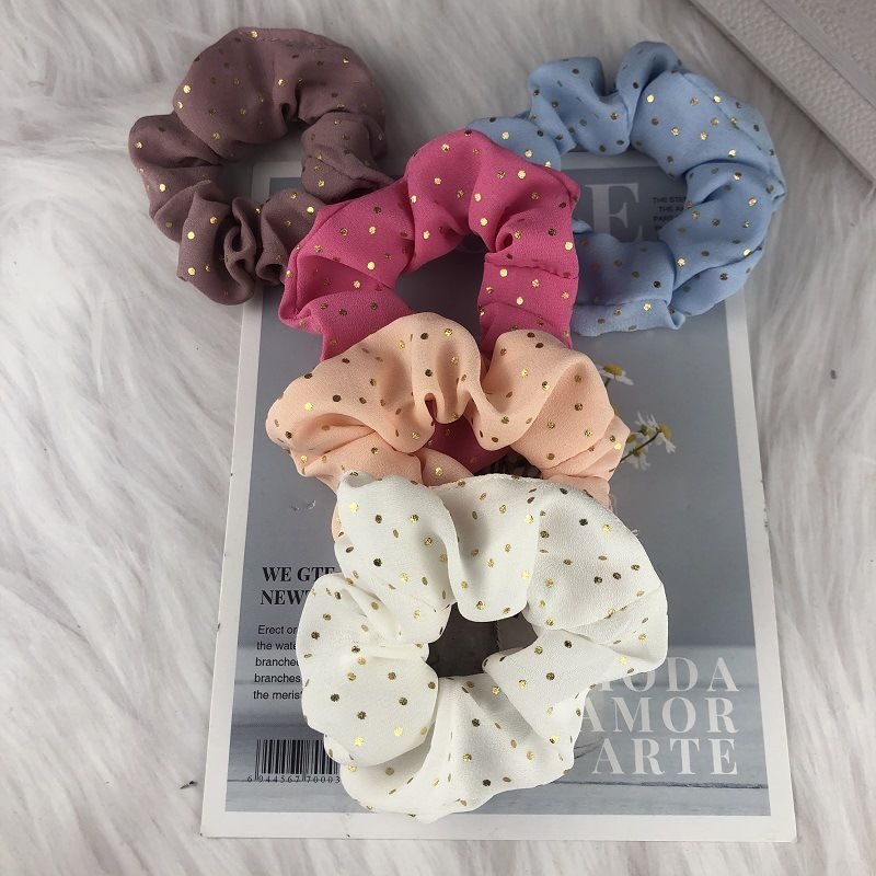 Women's Simple Casual Everyday Cloth Hair Tie Scrunchie Solid Color