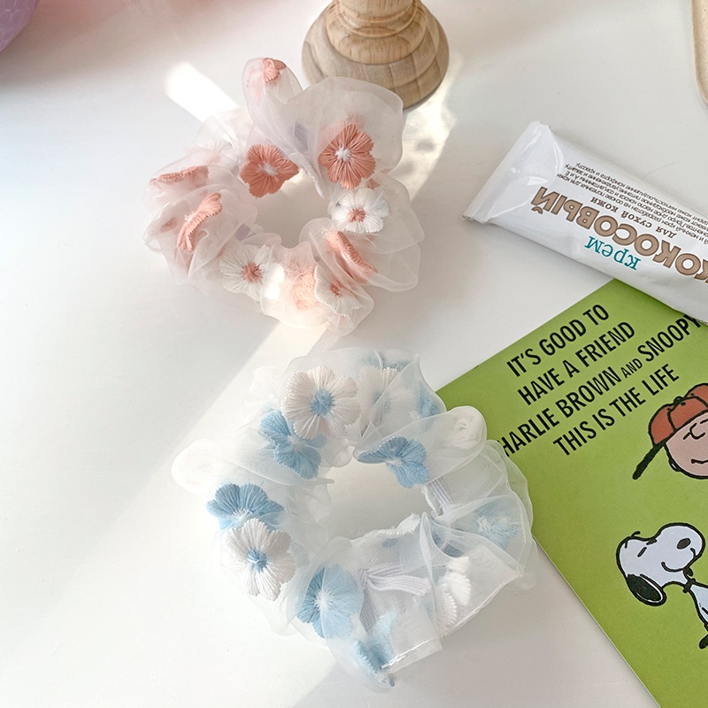 Women's Simple Daily Holiday Gauze Hair Tie Classic Floral Pattern