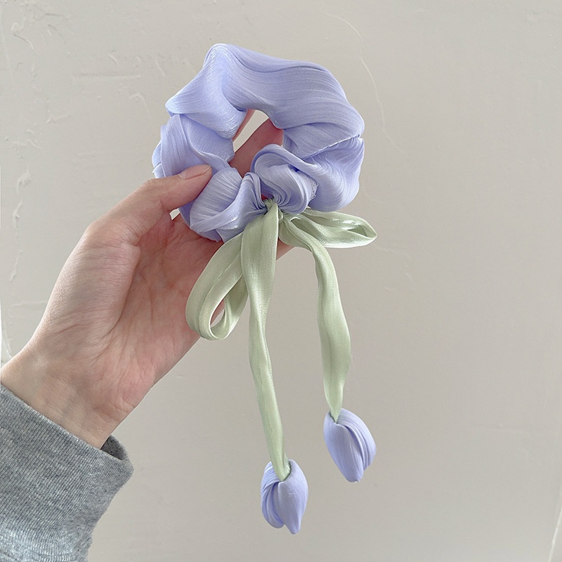 Women's Sweet Holiday Cloth Hair Tie Floral Butterfly Bowknot